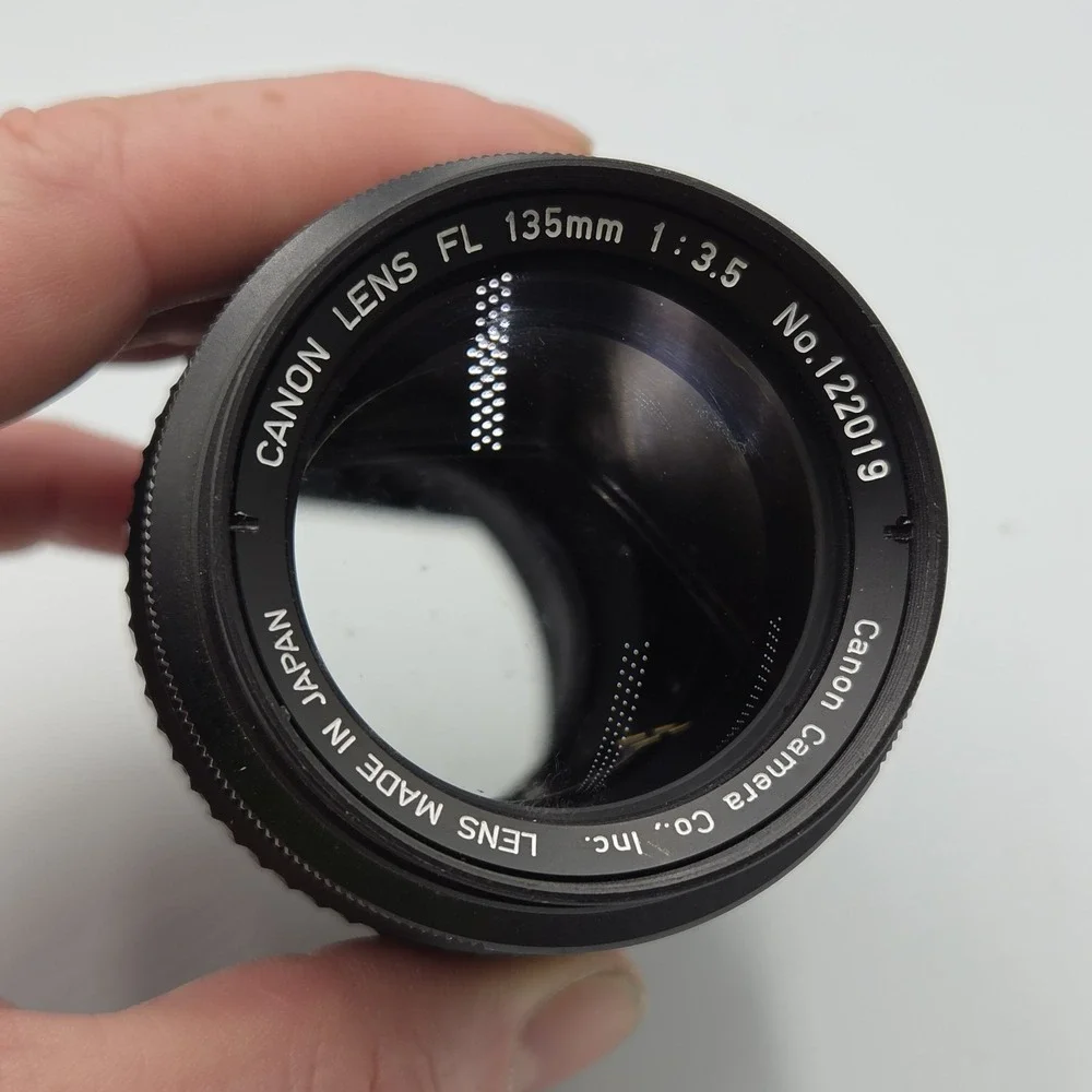 Canon FL 135mm f/3.5 Telephoto Lens Vintage Manual Focus Japan READ